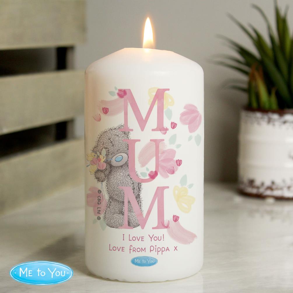 Personalised Me to You Mum Pillar Candle Extra Image 3